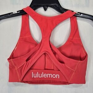 Lululemon × Peloton  Strong Identity BraCarnation RedSize‎ 4 Spellout Rare Nwot